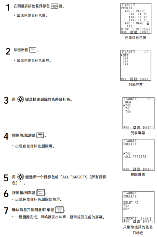 CR400色差仪lab标准值键盘输入